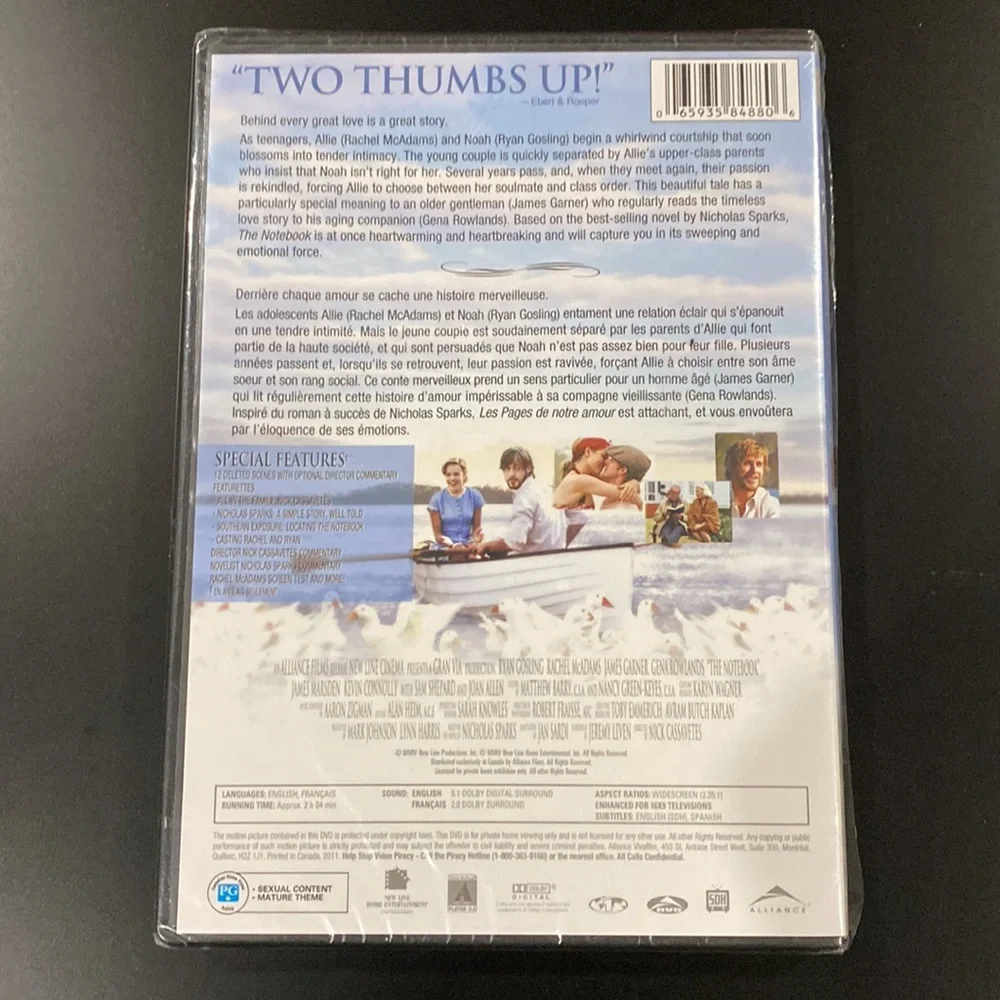 NEW: The Notebook - DVD - Picture 2 of 3